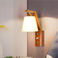 Frendorf | BrightLeaf Elegance Wandlampe | Antler-Design | Holzelemente & Zylinderglas | Perfekt fürs Wohnzimmer
