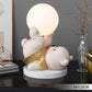 Frendorf | MoonBear Touch Lampe | LED Nachtlicht Teddybär | Stimmungslicht & Kinderzimmer Dekoration