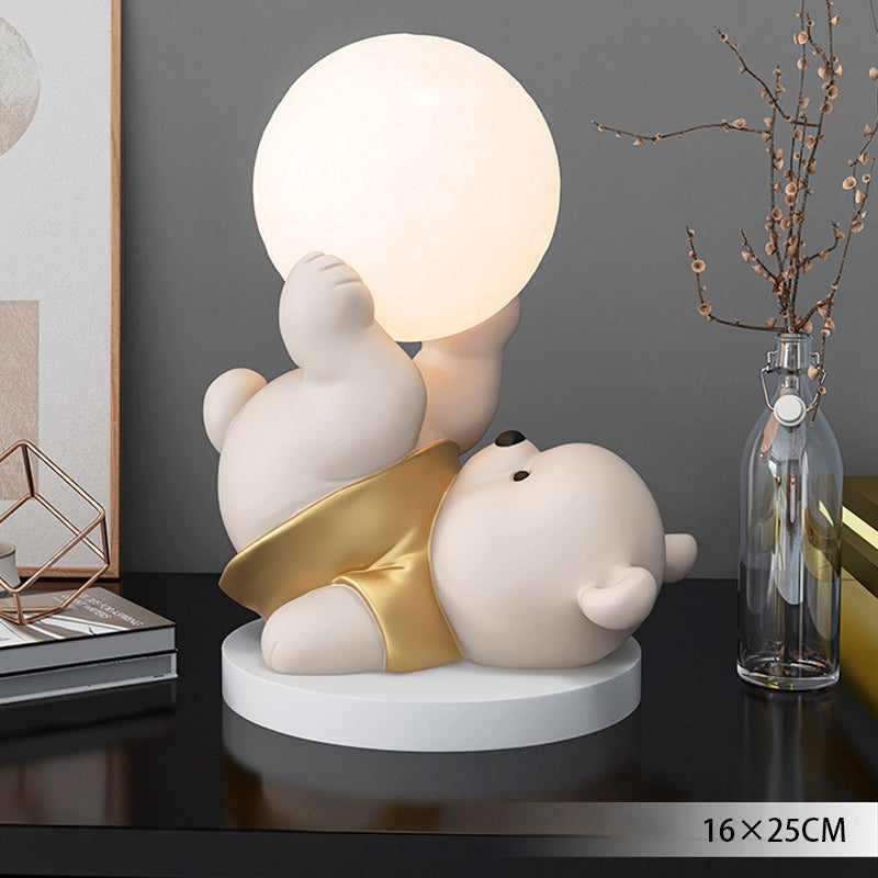 Frendorf | MoonBear Touch Lampe | LED Nachtlicht Teddybär | Stimmungslicht & Kinderzimmer Dekoration