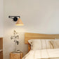 Frendorf | LumoNordic Minimalist Cone Swing Arm LED Wandlampe | Holzmaserung | Flexibler Schwenkarm | Stimmungslicht | Deko für Zuhause