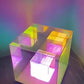 Frendorf | CubeLumin RGB LED Tischlampe | Modernes Design | Rubik’s Cube Optik | Farbwechsel | Deko-Licht