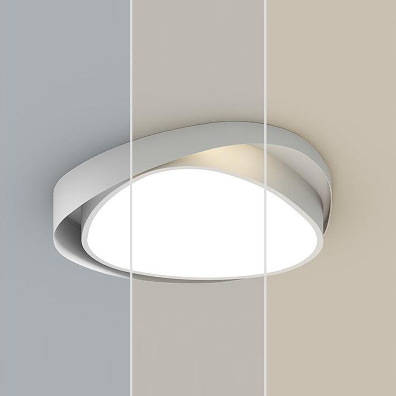 Zeitgenössische Einfachheit Eisen Acryl Runde Schirm LED Deckenleuchte Für Schlafzimmer