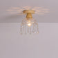 Frendorf | Logra Japanese Minimalist 1-Licht Semi-Flush Mount Deckenleuchte | Holz & Glas | Stimmungslicht | Deko für Zuhause