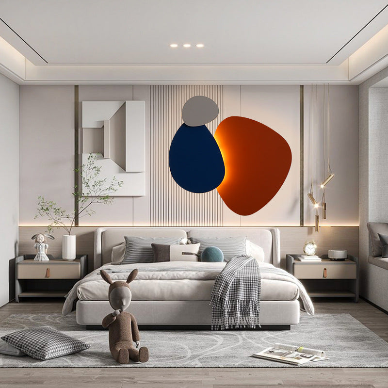 Frendorf | LumoArc Skandi LED Wandlampe | Geometrisches Design | Deko für Schlafzimmer & Wohnzimmer