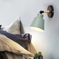 Modern Minimalistische Zylindrische Trapezförmige Aluminium Holz 1-Licht Wand Sconce Lampe Für Schlafzimmer