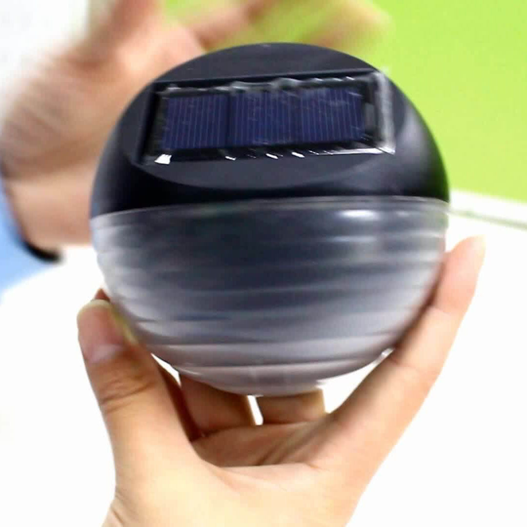 Frendorf | SolarArc LED Wandleuchte | Halbkreisdesign | Solarbetrieben | Außenlampe für Garten & Zaun | 6 LEDs