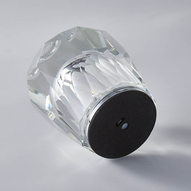 Frendorf | Crystavo Zylindrische Kristall LED Tischlampe | Kreatives Design | Perfekt für Schlafzimmer & Dekoration