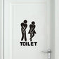 Frendorf | Lustiges Toilettentür-Schild Aufkleber