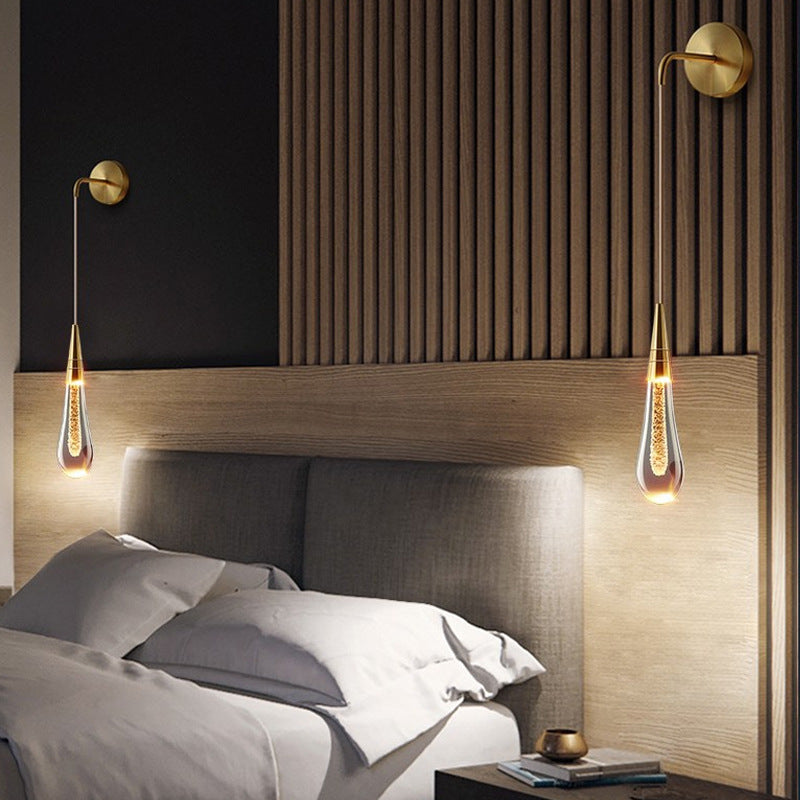 Frendorf | LumeTear Luxus LED Wandleuchte | Teardrop Design | Dimmbar | Für Schlafzimmer & Wohnzimmer