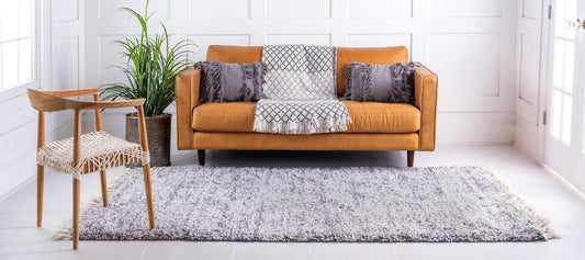 Frendorf | Marlea Hochflor Teppich mit Meliertem Design | Weich & Gemütlich | Perfekt für Wohnzimmer & Schlafzimmer