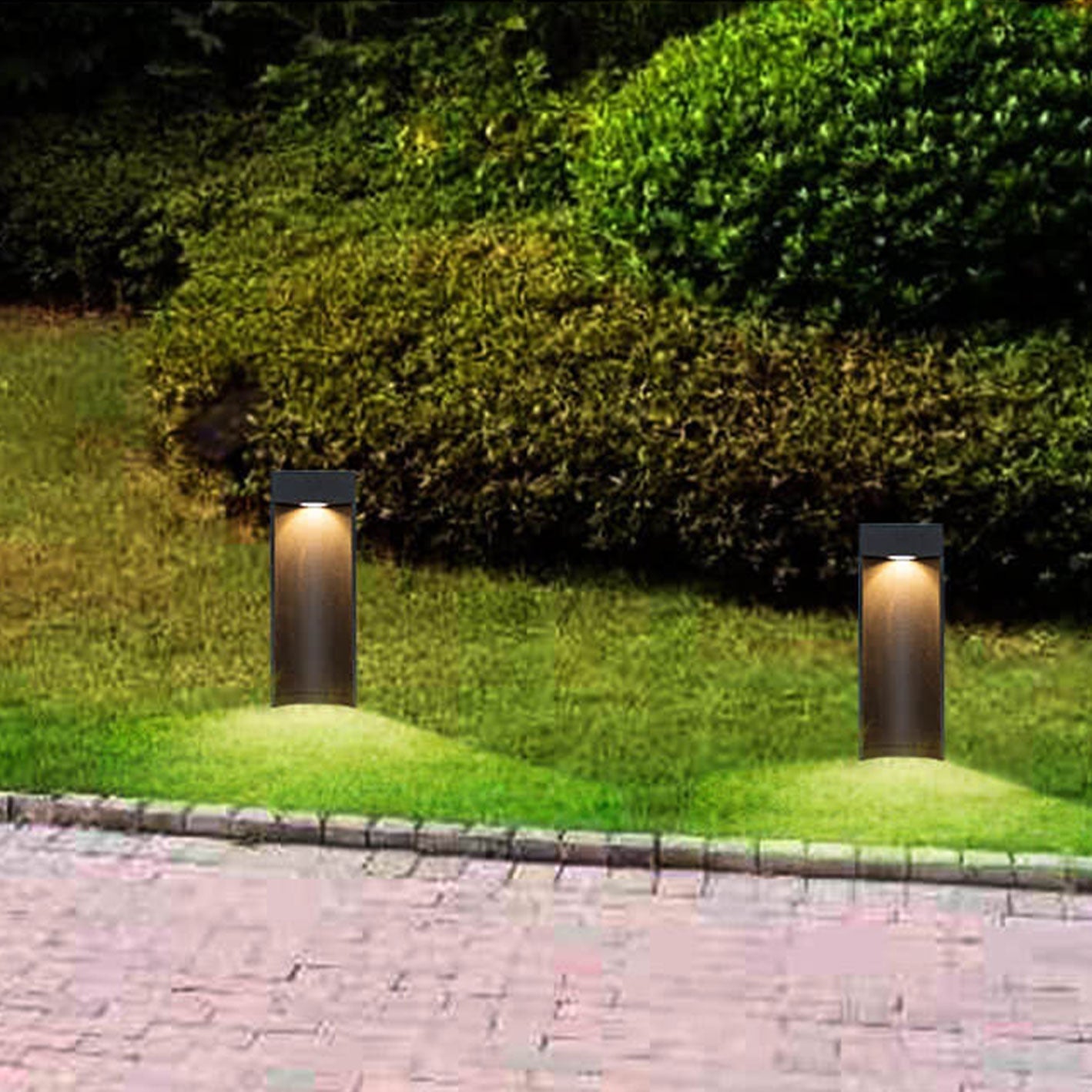 Frendorf | LumiPath Modern Square LED Gartenlampe | Aluminium | Outdoor Wegeleuchte | Energiesparend