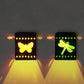 Frendorf | SolarForge Retro Solar Wandlampe | Quadratisches Box-Design | Aged Iron | LED Outdoor Beleuchtung