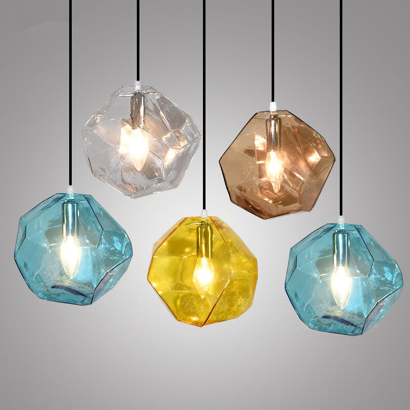 Frendorf | Glasvara Pendelleuchte | Modernes Glasdesign | Unregelmäßige Form | Wohnzimmerlicht