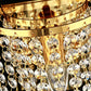 Moderne Luxus Halbrunde Achteck Perlen Edelstahl Kristall 1-Licht Wand Sconce Lampe Für Wohnzimmer