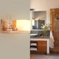 Frendorf | ZenSquare Wandlampe | Japanisches Minimalistisches Design | Holz & Glas | 1-Licht