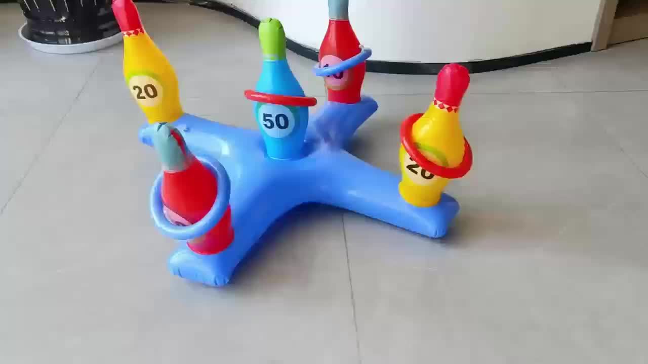 Frendorf | Aufblasbares Wasser Bowling Set – Lustiges Poolspiel für alle