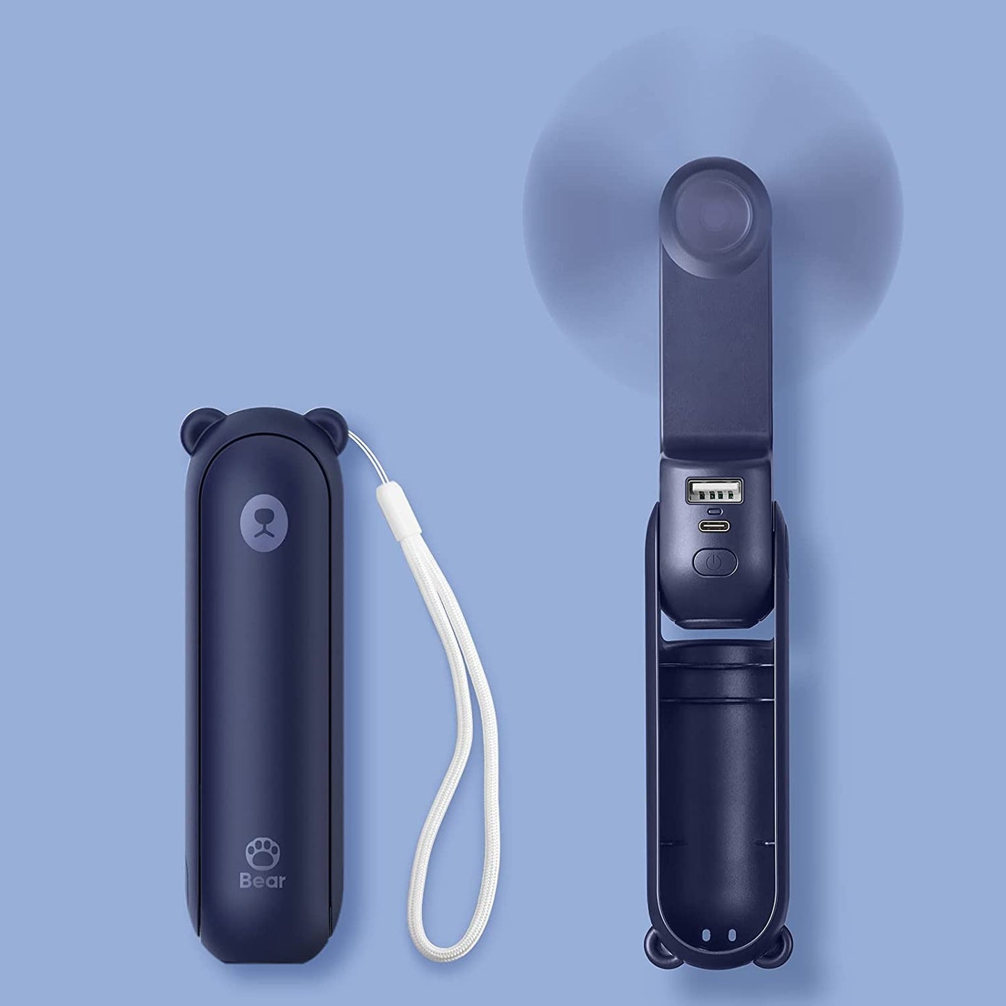 Frendorf | Tragbarer Mini-Ventilator + Powerbank + Taschenlampe + USB in 1 GADGET