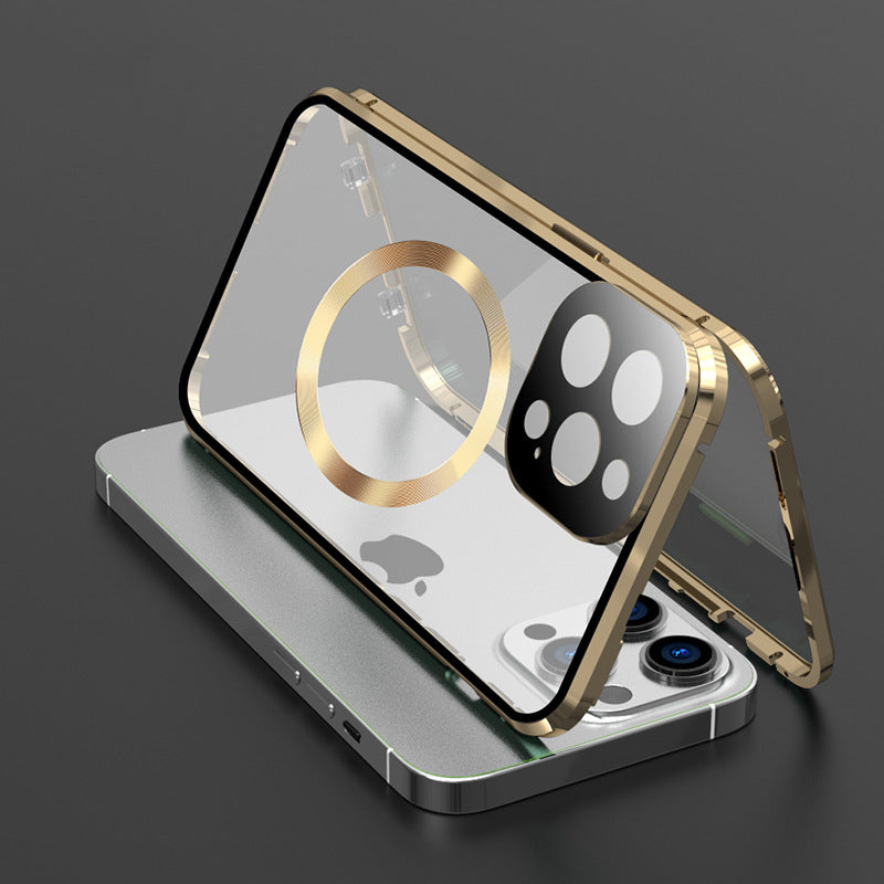 Frendorf | Vollschutz Metallrand Hülle für iPhone