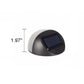 Frendorf | SolarArc LED Wandleuchte | Halbkreisdesign | Solarbetrieben | Außenlampe für Garten & Zaun | 6 LEDs