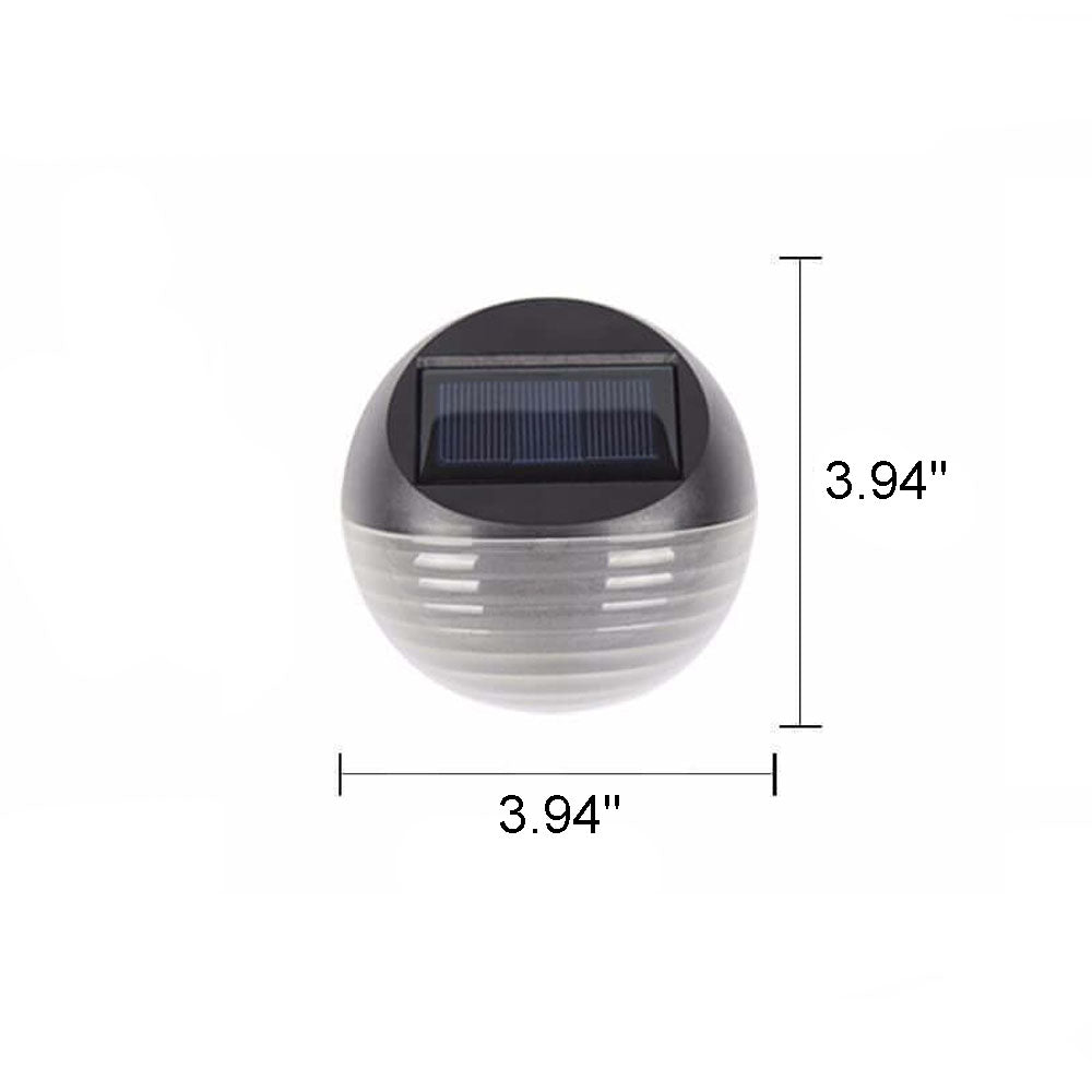 Frendorf | SolarArc LED Wandleuchte | Halbkreisdesign | Solarbetrieben | Außenlampe für Garten & Zaun | 6 LEDs