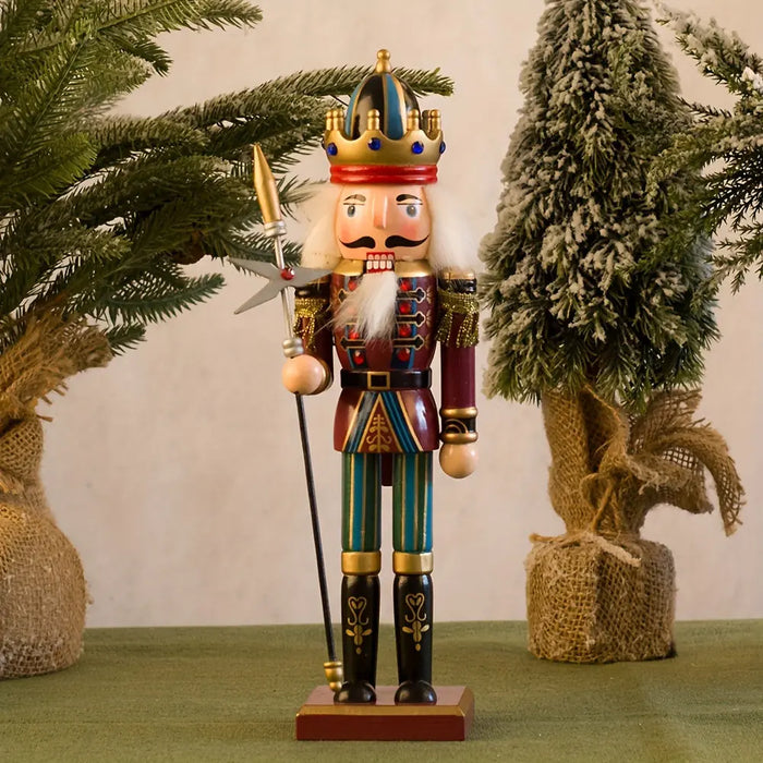 Frendorf | NussknackerJoy - Holz-Nussknacker-Soldatenfigur für zeitlosen Weihnachtszauber