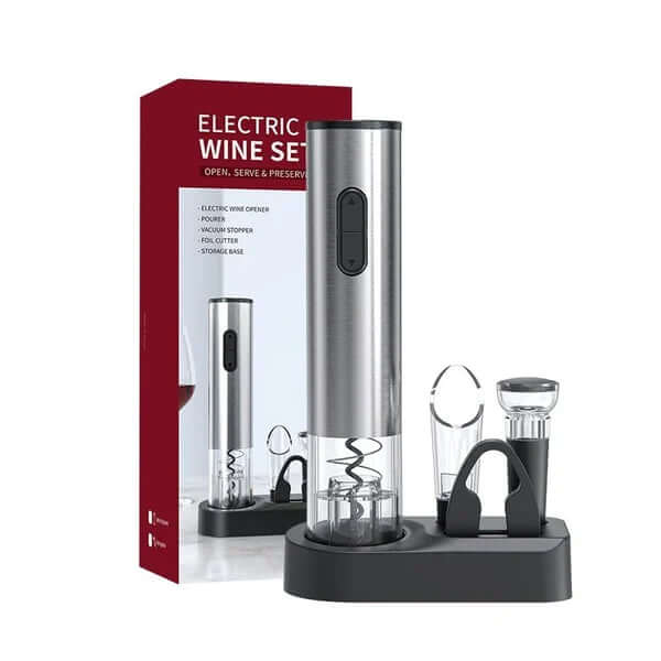 Frendorf | VinoLift Elektrisches Weinöffnerset – Mühelose Korkentfernung