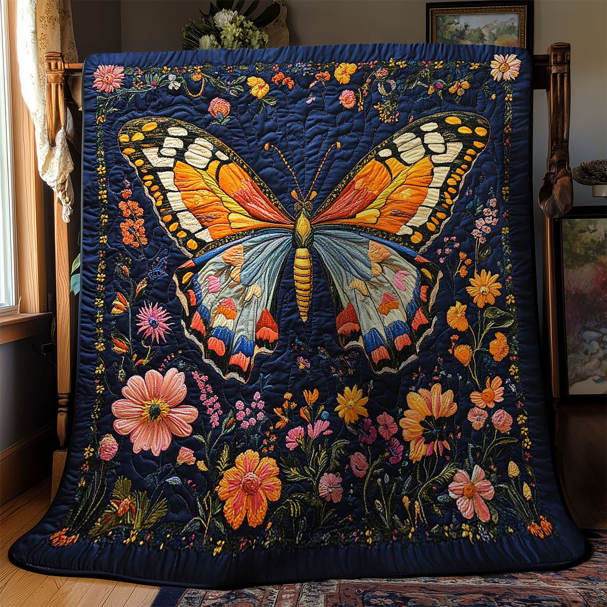 Blossom Butterfly Steppdecke