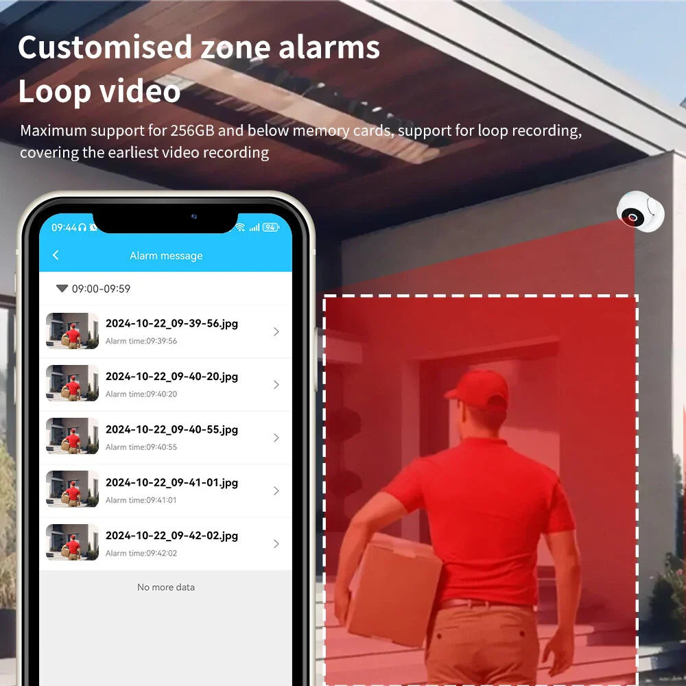 1080P A5 Smart WiFi Drahtlose Kamera, Innen/Außen, Lange Batterie, KI Bewegungsdetektion, Nachtsicht, 170° Weitwinkel