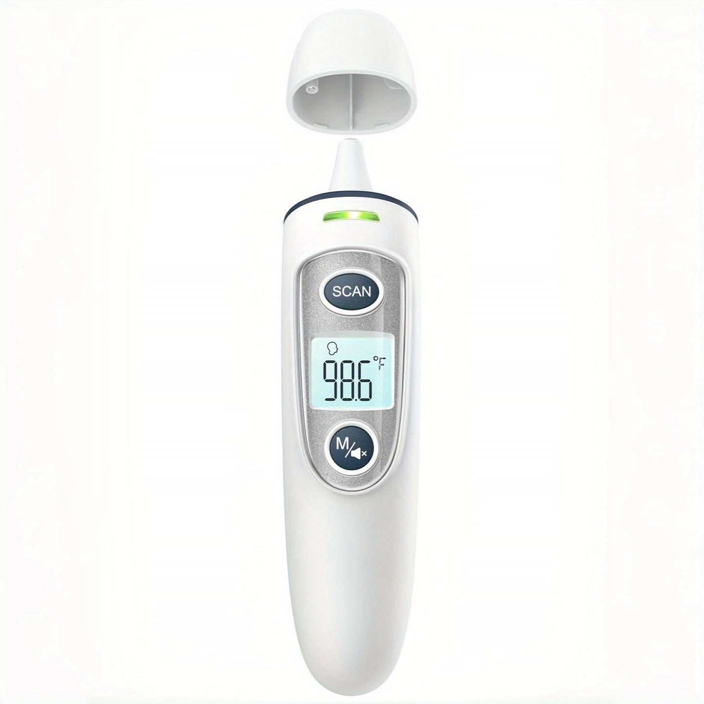 Frendorf | 2-in-1 Digitalthermometer mit schneller 1-Sekunden-Messung - Geeignet für Stirn und Ohr