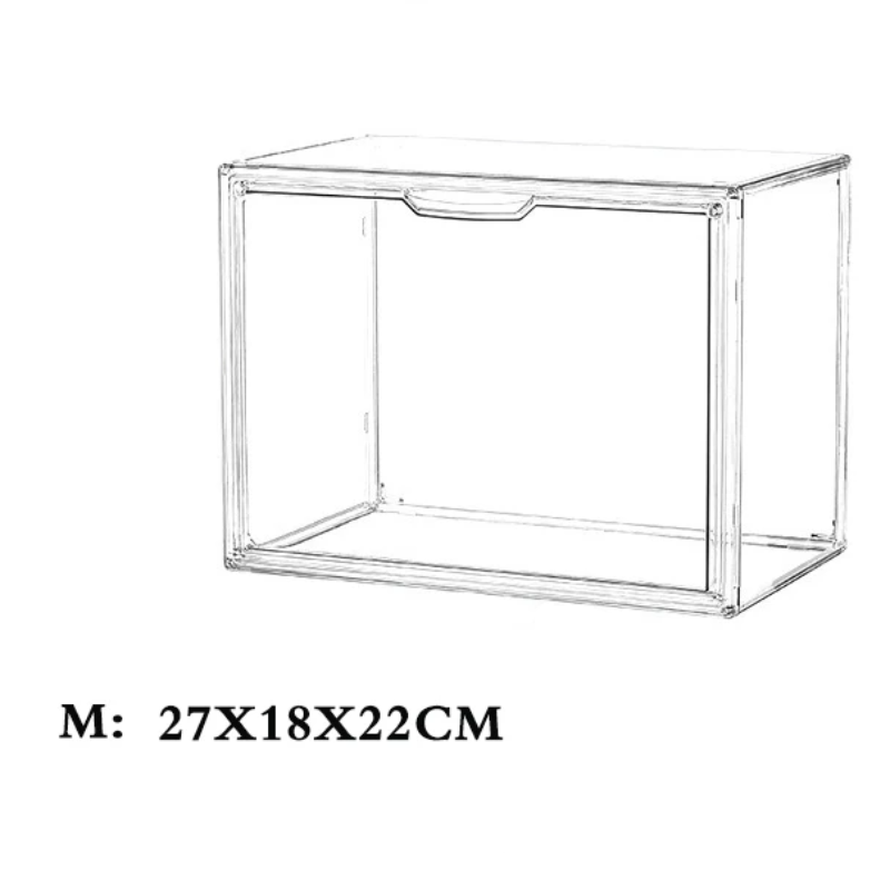 Transparente Aufbewahrungsbox für Bücher