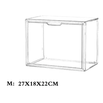 Transparente Aufbewahrungsbox für Bücher