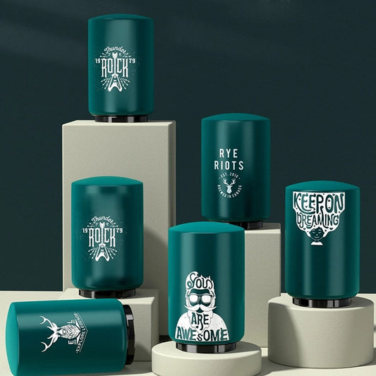 Frendorf | Automatischer Flaschenöffner mit magnetischem Deckelauffänger