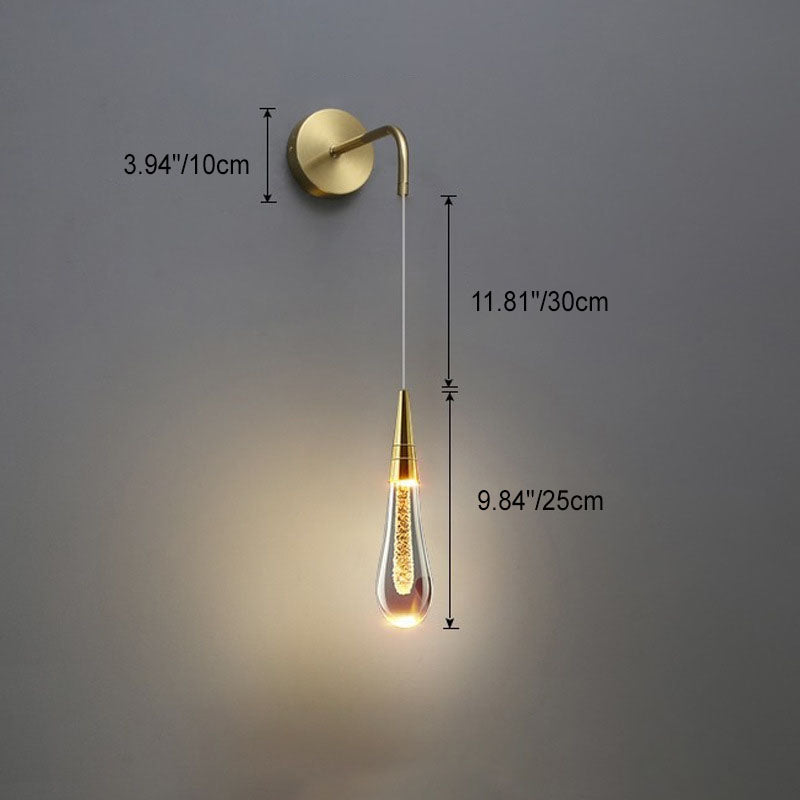 Frendorf | LumeTear Luxus LED Wandleuchte | Teardrop Design | Dimmbar | Für Schlafzimmer & Wohnzimmer
