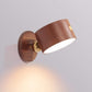 Einfache Holz USB wiederaufladbare Touch-Magnet LED Nachtlicht Wand Sconce Lampe
