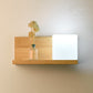 Frendorf | ZenSquare Wandlampe | Japanisches Minimalistisches Design | Holz & Glas | 1-Licht