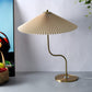 Frendorf | LumiCharm Retro Tischlampe Schirm Design | Faltenschirm | Dekorative Lampe | Stimmungslicht für Zuhause