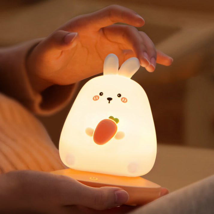 Kreative Silikon Tier USB Wiederaufladbare Nachtlampe Dekorative Tischlampe