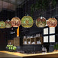 Frendorf | ElysianSpark 3D Creative LED Kronleuchter | 2/3 Lichter | Feuerwerksglas-Dome | Modernes Design | Stimmungslicht für Zuhause