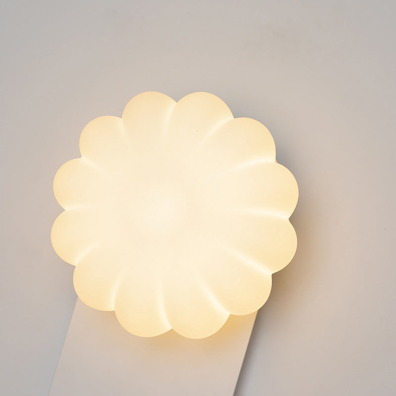 Moderne Einfachheit PE Kürbisform Eisen 1-Licht Wandleuchte Lampe Für Schlafzimmer