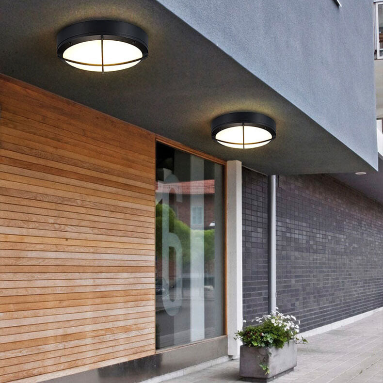 Frendorf | AuroVita LED Deckenleuchte | Wasserdicht | Outdoor-geeignet | Runde Form | Aluminium & Acryl