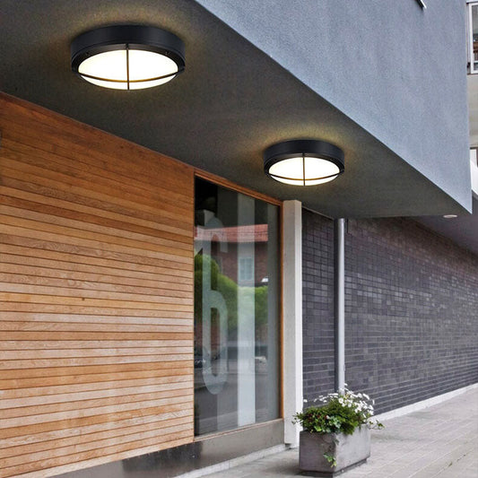 Frendorf | AuroVita LED Deckenleuchte | Wasserdicht | Outdoor-geeignet | Runde Form | Aluminium & Acryl