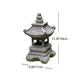 Frendorf | PagodaGlow Japanische Solar-Pagodenleuchte | LED Gartenlampe | Wetterfest | Dekorative Außenbeleuchtung