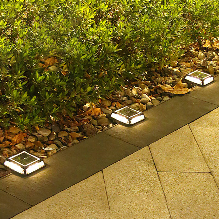 Frendorf | EcoVerta Solar LED Leuchte | Quadratisch & Wasserdicht | Für Garten, Balkon & Außenbereich
