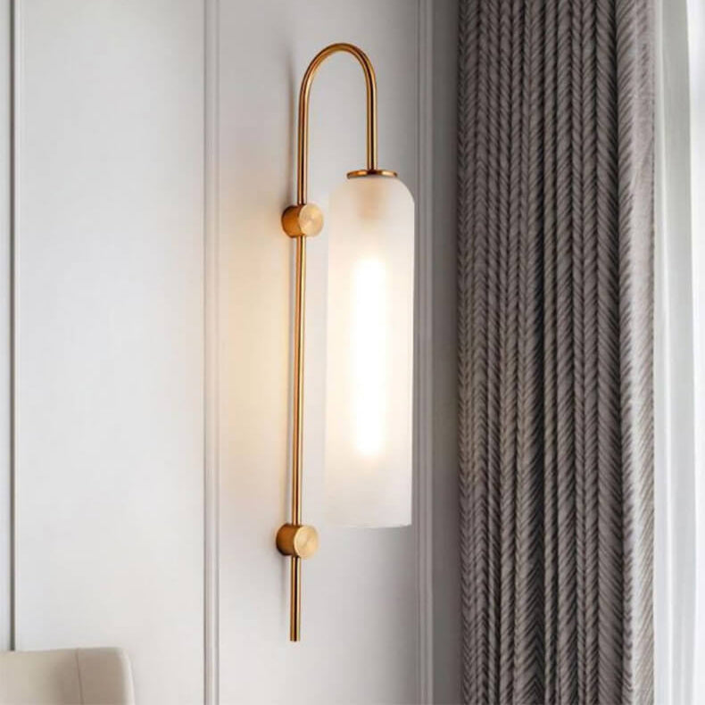Frendorf | ZenoLuxe Nordic Design LED Wandlampe | Gebogene Arm | Modern | Dekoration für Zuhause