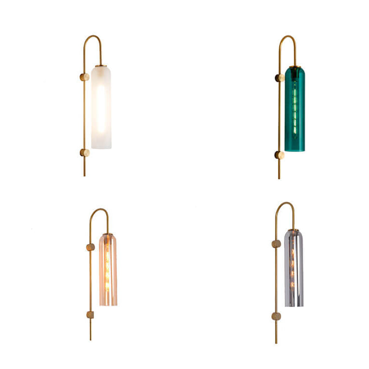Frendorf | ZenoLuxe Nordic Design LED Wandlampe | Gebogene Arm | Modern | Dekoration für Zuhause