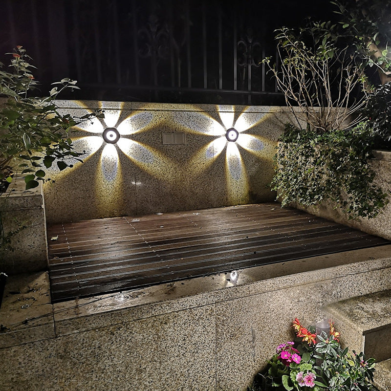 Frendorf | LumaNest LED Wandleuchte im skandinavischen Stil | Aluminium Rundschirm | Wetterfest für Außenbereich & Terrasse