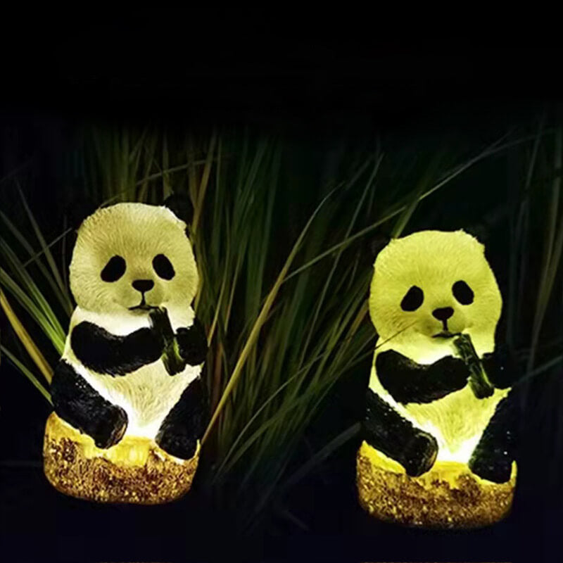 Solarharz Panda Outdoor wasserdichte Patioschmuckbodenstecklicht