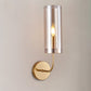 Frendorf | AstraGlas | Glas-Eisen Wandleuchte | 1- oder 2-flammig | Cognac & Hellblau
