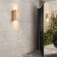 Frendorf | ShinariGlow Travertin LED Wandleuchte | Traditionelles Japanisches Design | Wasserdicht & Stilvoll