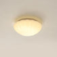 Frendorf | Auralis Modern French LED Deckenleuchte | Cremefarbenes Muschelgals | Flush Mount | Stimmungslicht | Deko für Zuhause